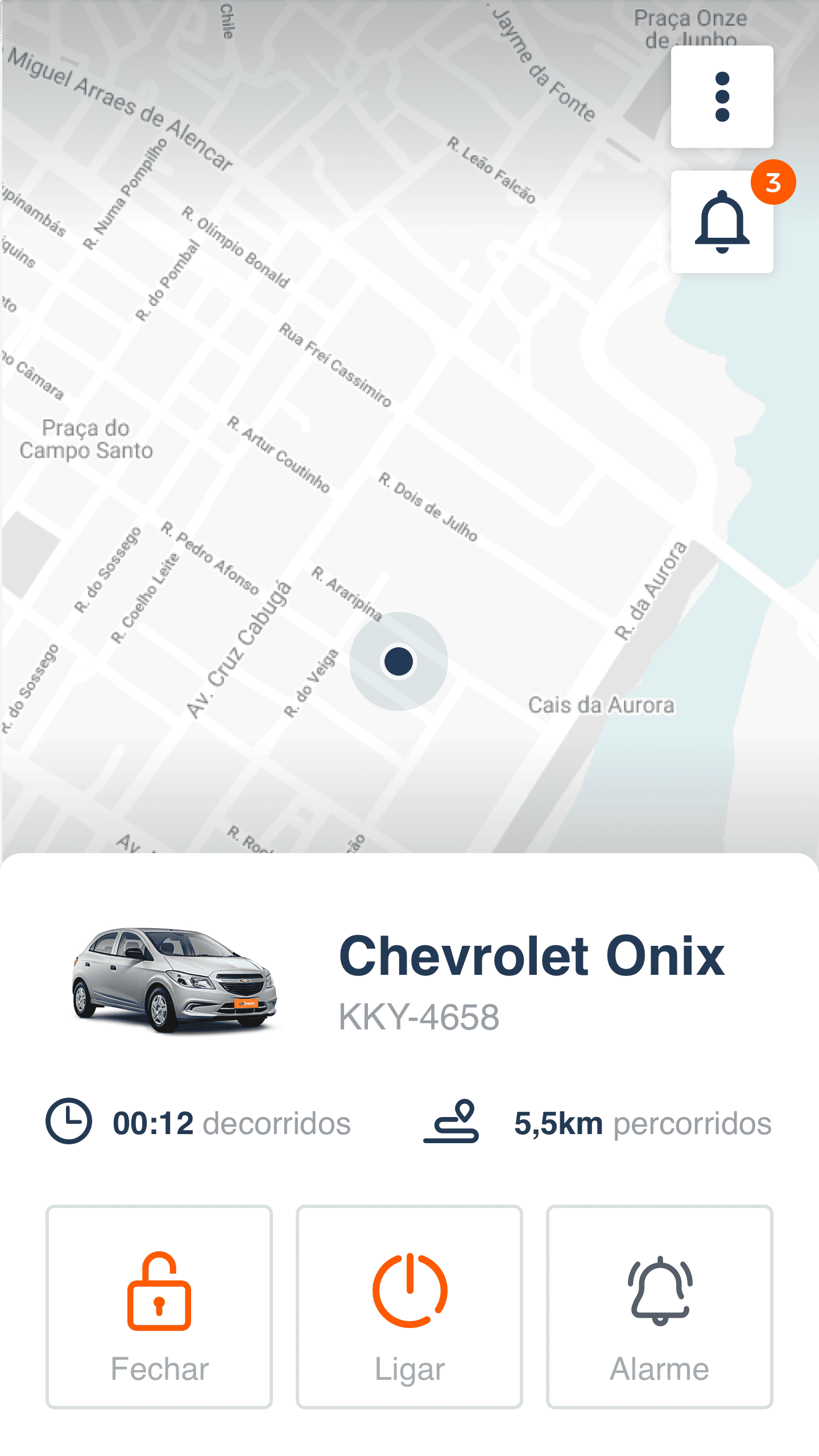 Ligar veículo